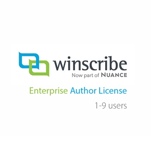 Nuance Winscribe Enterprise Author License (1-9 Users)