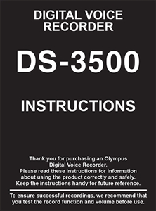 Olympus DS-3500 User Manual