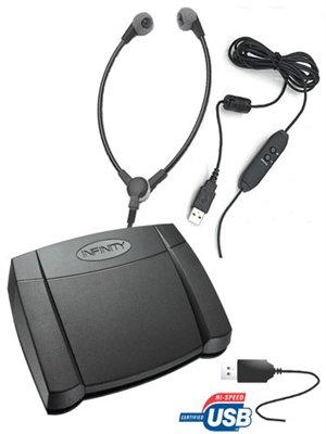 Infinity USB Foot Control & SH-55 USB Headset