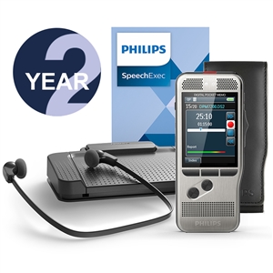Philips DPM7700/03 Pocket Memo Starter-Set with SpeechExec V11 - 2 Year License