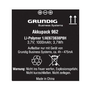 Grundig GD962 Rechargeable Battery Pack