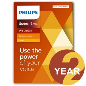 Philips LFH4422/00 SpeechExec Pro Dictate V11 Software 2 Year License - Boxed Product