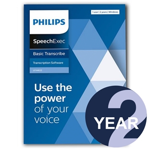 Philips LFH4622 SpeechExec Transcribe Standard V11 Software 2 Year License - Boxed Product