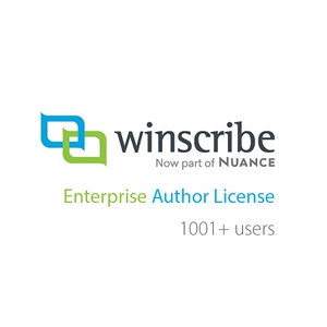 Nuance Winscribe Enterprise Author License (1001+ Users)