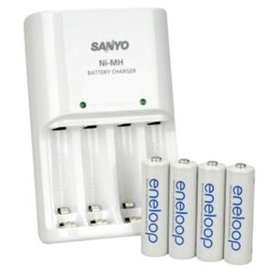Sanyo Eneloop Charger Inc 4 AA Batteries
