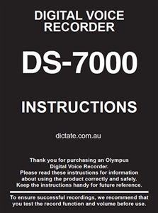 Olympus DS-7000 User Manual