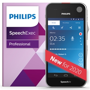 Philips SpeechAir Smart Voice Recorder (PSE2200) with Speech Recognition