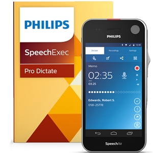 Philips SpeechAir Smart Voice Recorder with SpeechExec Pro Dictate Software (PSP1200/01)