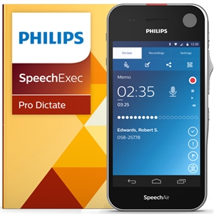 Philips SpeechAir Smart Voice Recorder with SpeechExec Software (PSP1200)