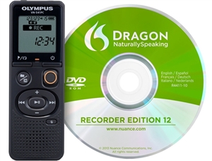 Olympus VN-541PC Digital Voice Recorder with Dragon NaturallySpeaking