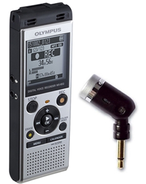Olympus WS-852 4GB with ME-52 Uni-Directional Microphone