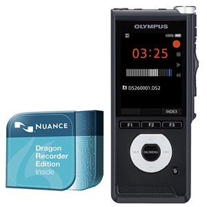Olympus DS-2600 Digital Voice Recorder with Speech Recognition (incl. Dragon Recorder Edition)